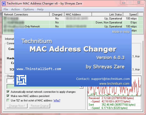 Mac address change macbook